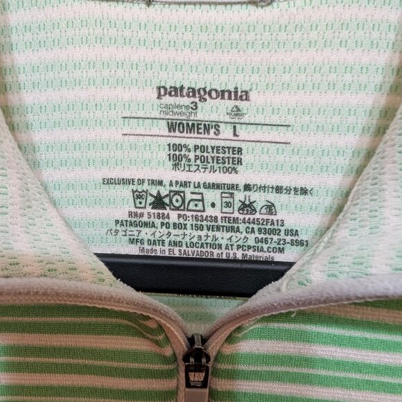 Patagonia Womens Capilene 3 Midweight Zip Neck Base Layer Size Large - Picture 3 of 3